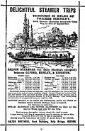 [Picture: Advert: Delightful Steamer Trips]