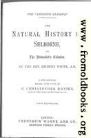 [picture: Title Page (Natural History of Selborne)]