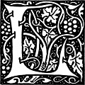 [Picture: Decorative initial L]