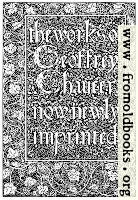 [picture: Title Page, Kelmscott Chaucer]