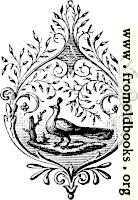 [picture: Tailpiece with peacock]