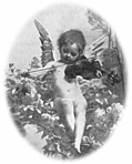Music: detail: cherub with violin