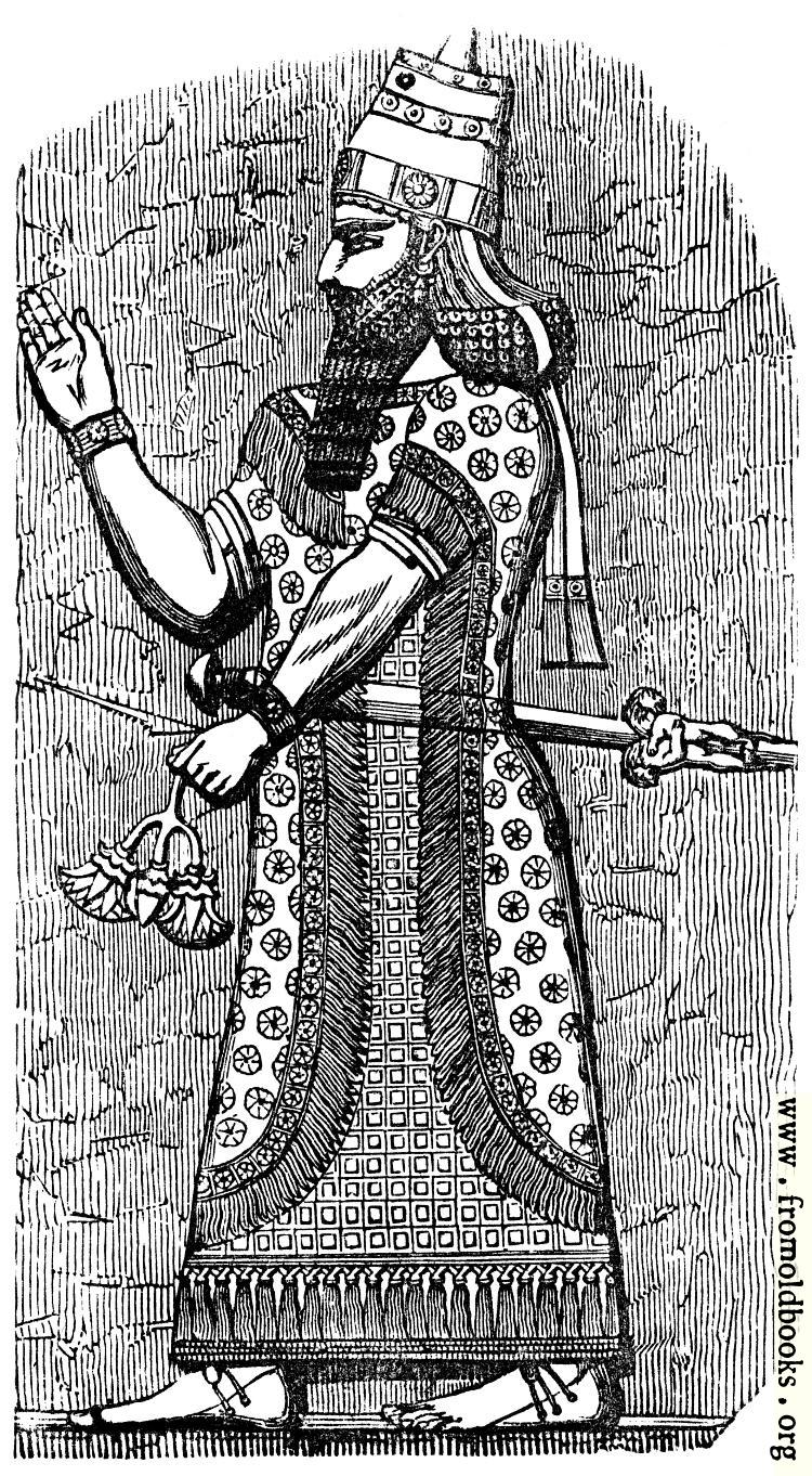 [Picture: An Assyrian King.]