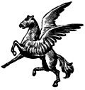 [Picture: Winged horse from heraldic shield]