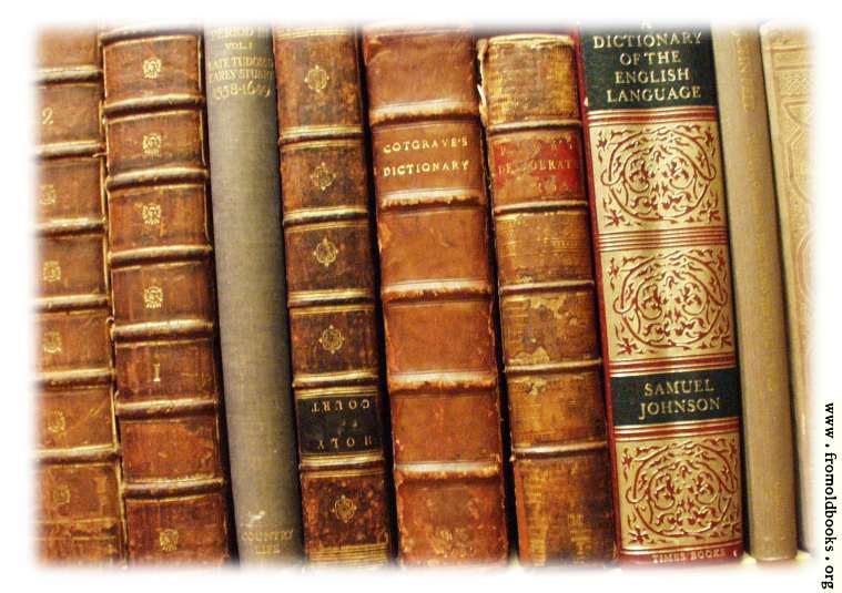 [Picture: Spines and Bindings of old books]