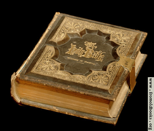 [Picture: Holy Bible, 1875 edition (black background)]