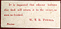 Bookplate, return this book