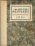 [Picture: Front cover, Divers Proverbs]