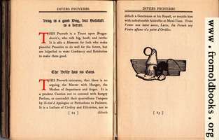 Brag is a good Dog, but Holdfast is a better;  The Belly has no Ears;  [woodcut: mouse by house perhaps made from candle with snuffer]