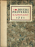 [picture: Front cover, Divers Proverbs]