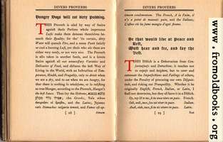 [picture: Hungry Dogs will eat dirty Pudding;  He that would live at Peace and Rest, Must hear and see, and say the Best.]